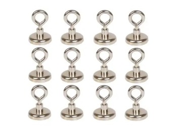 UCHWYT MAGNETYCZNY MOCNY MAGNES NEODYMOWY Z UCHEM Ø12 mm 2kg - 10 SZTUK