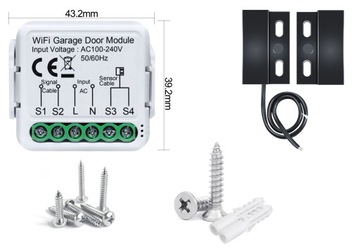Контроллер гаражных ворот TUYA WiFi с датчиком