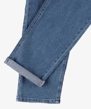 Męskie niebieskie spodnie jeansowe PROSTO jeans Regular Pocklog W32L34