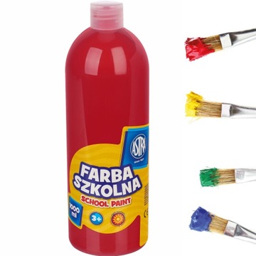Astra FARBA SZKOLNA PLAKATOWA 1l czerwona