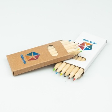 РЕКЛАМНЫЕ МЕЛКИ С УФ-ПРЕЧАТКОЙ С ЛОГОТИПОМ CAMI UV CRAYONS 50 ШТ.