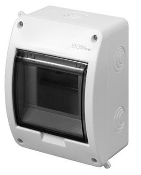 ELEGANT ROZDZIELNIA PLASTIKOWA NT 5M N+PE IP40 156X116X98 DRZWI DYMNE BIAŁY