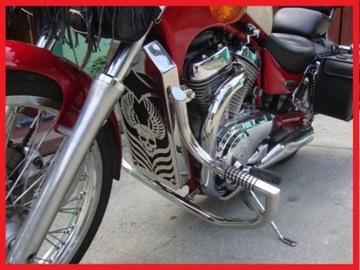 SUZUKI INTRUDER VS800 КРЫШКА РАДИАТОРА ХРОМ.