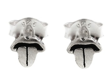 KOLCZYKI JĘZYK JĘZYKI TONGUE k2937 - 0,6g.