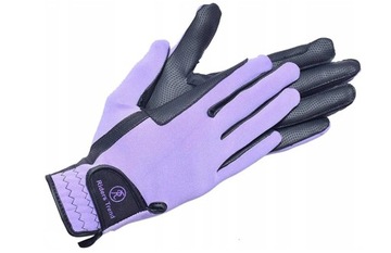 Z4951 Rękawiczki jeździeckie Riders Trend fioletowy r. XS