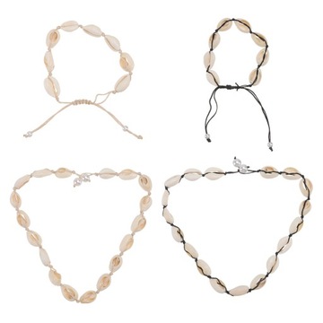 NASZYJNIK Z MUSZELKI NA KOSTKĘ BOHO DECOR LETNIE KOBIETY