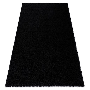 DYWAN SOFFI 140x190 cm gruby shaggy CZARNY #AF082