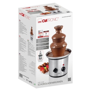 НЕМЕЦКИЙ ШОКОЛАДНЫЙ ФОНТАН ФОНДЮ БАШНЯ 3 УРОВНЯ CLATRONIC INOX