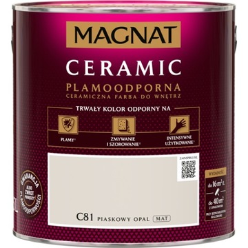FARBA MAGNAT CERAMIC 2,5L C81 PIASKOWY OPAL