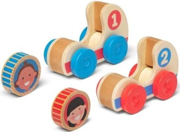 Drewniane Autka do rączki GO Tots Melissa and Doug