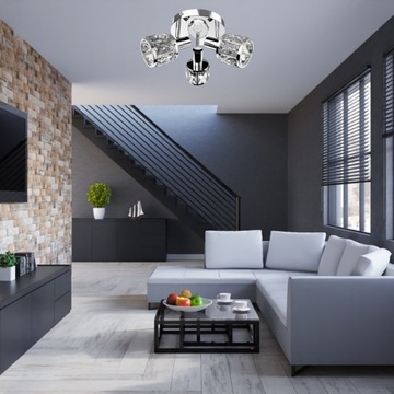 ПОТОЛОЧНЫЙ СВЕТИЛЬНИК VENUS 3, РЕГУЛИРУЕМЫЙ ХРУСТАЛ, ЛЮСТРА