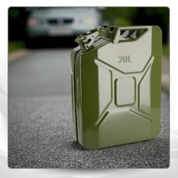 Металлическая канистра Стальной бак 20 л для топлива, сырой нефти, бензина, ТОЛСТЫЙ ЛИСТ