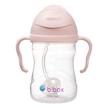 Bidon b.box ze słomką 240 ml dla dzieci kubek niekapek 6m+ różowy, b.box