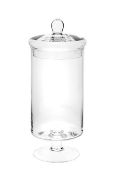BOMBONIERA SZKLANA h 20 cm.