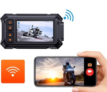 МОТОЦИКЛОВЫЙ ВИДЕОРЕГИСТРАТОР GPS WiFi FHD 1080P