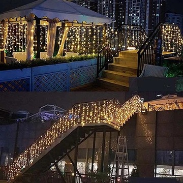 СВЕТОДИОДНЫЕ ЛАМПЫ ДЛЯ ЗАНАВЕС 200 3X2M Теплый Белый