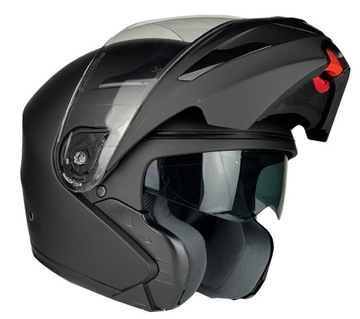 NAXA FO6/B SZCZĘKOWY KASK MOTOCYKLOWY BLENDA XL