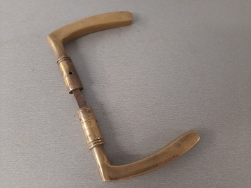 Красивая старая латунная дверная ручка, знак, ручка, дверной замок, окно, АНТИЧНЫЙ ПАМЯТНИК