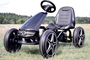 MERCEDES GOKART С МЯГКИМИ ПЕДАЛЯМИ, КОЛЕСАМИ И СИДЕНЬЕМ