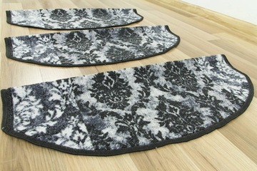 SZARE NAKŁADKI NA SCHODY ORNAMENT W STYLU GLAMOUR