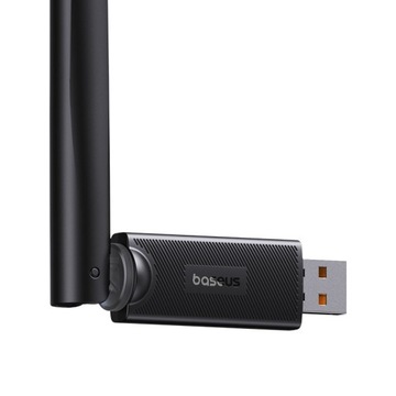 ВНЕШНЯЯ СЕТЕВАЯ КАРТА BASEUS USB WIFI 300 Мбит/с, 2,4 ГГц С АНТЕННОЙ ТОЧКИ ХОТ-ТОЧКИ