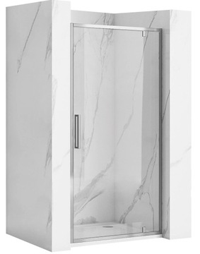 Drzwi Prysznicowe 90 cm Rapid Swing Chrom Uchylne