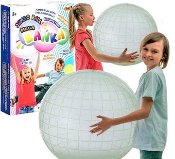 MEGA BAŃKA S6 MEGABAŃKA BAŃKOPIŁKA GEOMETRIC JUMBO BALL EPE ZIELONA LIMONKA