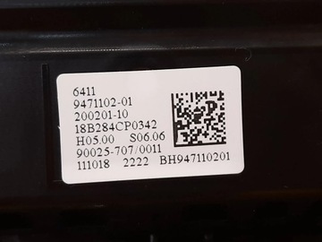 BMW X1 F48 PANEL AUTORÁDIO KLIMATIZACE 9471102 9371457
