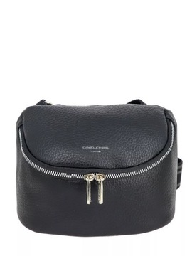 David Jones torebka listonoszka damska skóra ekologiczna crossbody czarny