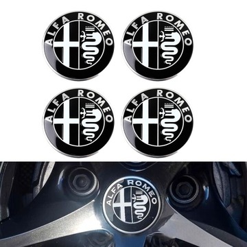 4SZT ALFA ROMEO NAKLEJKI LOGO EMBLEMAT 56MM