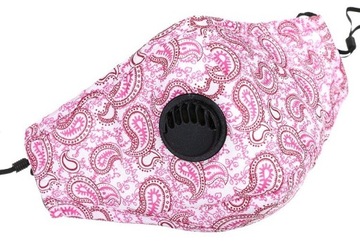 KOMPLET Maska DAMSKA + 3x FILTR HEPA PM 2.5 WĘGIEL