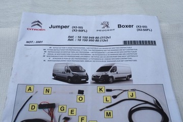 CITROEN JUMPER BOXER X2-50 X2-50FL INSTALACE VĚTRÁK SADA HÁK ORIGINÁLNÍ