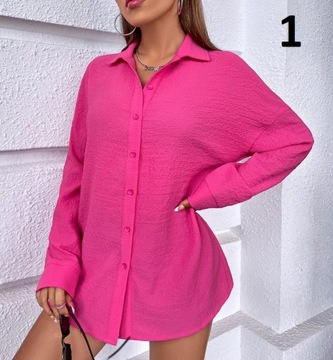 ЭЛЕГАНТНАЯ, МОДНАЯ ЖЕНСКАЯ РУБАШКА, БЛУЗКА, ЦВЕТ S