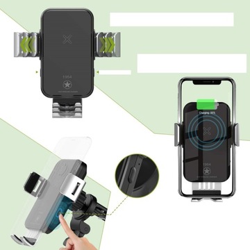 ДЕРЖАТЕЛЬ ДЛЯ ТЕЛЕФОНА ИНДУКТИВНОЕ ЗАРЯДНОЕ УСТРОЙСТВО 15 Вт QC3.0