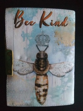 Антикварная тетрадь-дневник BEE KIND ВИНТАЖНАЯ книга из натуральной кожи