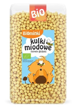 BIOMINKI BIO KULKI MIODOWE ŚNIADANIE PRZEKĄSKA EKOLOGICZNE 300g
