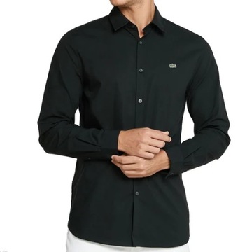 Lacoste Czarna Koszula Slim Fit - 44 (XXL)