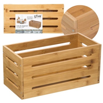 Uniwersalny koszyk DO PRZECHOWYWANIA Pudło Bambus