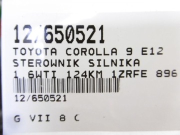 COROLLA 9 E12 ŘÍZENÍ 89661-02751 1,6VVT