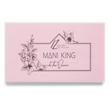 Палитра гибридного лака для ногтей Outlet, 12 цветов, набор кремовых кистей ManiKing, 7