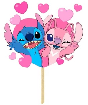 ТОППЕРЫ ТОПЕРЫ ДЛЯ ТОРТА ЧАШКИ УКРАШЕНИЯ ЛИЛО И СТИЧ СТИК СТИТЧ 8 шт.