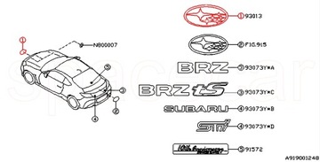 SUBARU ZNAK ZNAKY