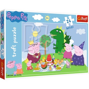 Puzzle Maxi Uczta Świnki Peppa