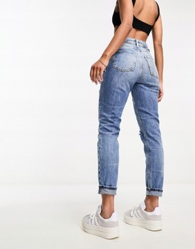 RIVER ISLAND SPODNIE JEANSOWE Z PRZETARCIAMI XL