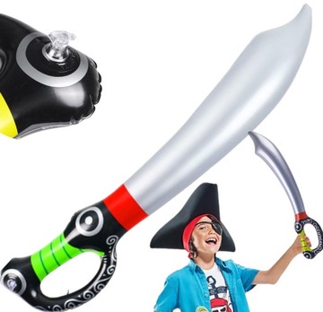 DMUCHANY MIECZ BALON BALONOWY PIRATA BEZPIECZNY DLA DZIECI do zabawy GRA