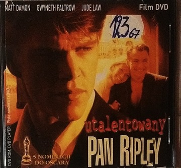 Film Utalentowany Pan Ripley płyta DVD SPK