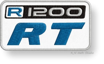 BMW R1200RT naszywka termo haft 90mm x 50mm