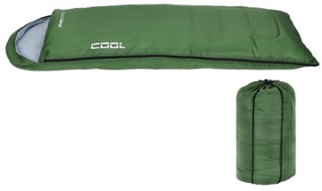 KEMPINGOWY ŚPIWÓR COOL 210X70CM ZIELONY ENERO CAMP