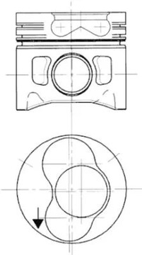 TŁOK KPL.VW 2.5D /81.50/ 1 SZLIF /ACV, A 99743720 KOLBENSCHMIDT 99743720