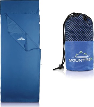 ŚPIWÓR KEMPINGOWY TURYSTYCZNY 220 X 90 CM MOUNTREX POKROWIEC PRZENOŚNY PRO